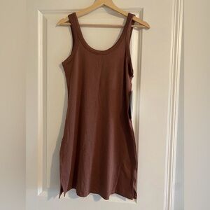 Lululemon Classic Fit Cotton Blend Scoop Dress ANCP Ancient Copper Size 2 New